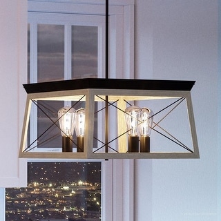 Luxury Industrial Chic Chandelier, 12"H x 20"W, with Modern Farmhouse ...